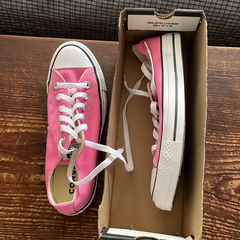 All pink Converse All Star sneakers